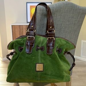 EUC green suede Dooney and Bourke chiara bag